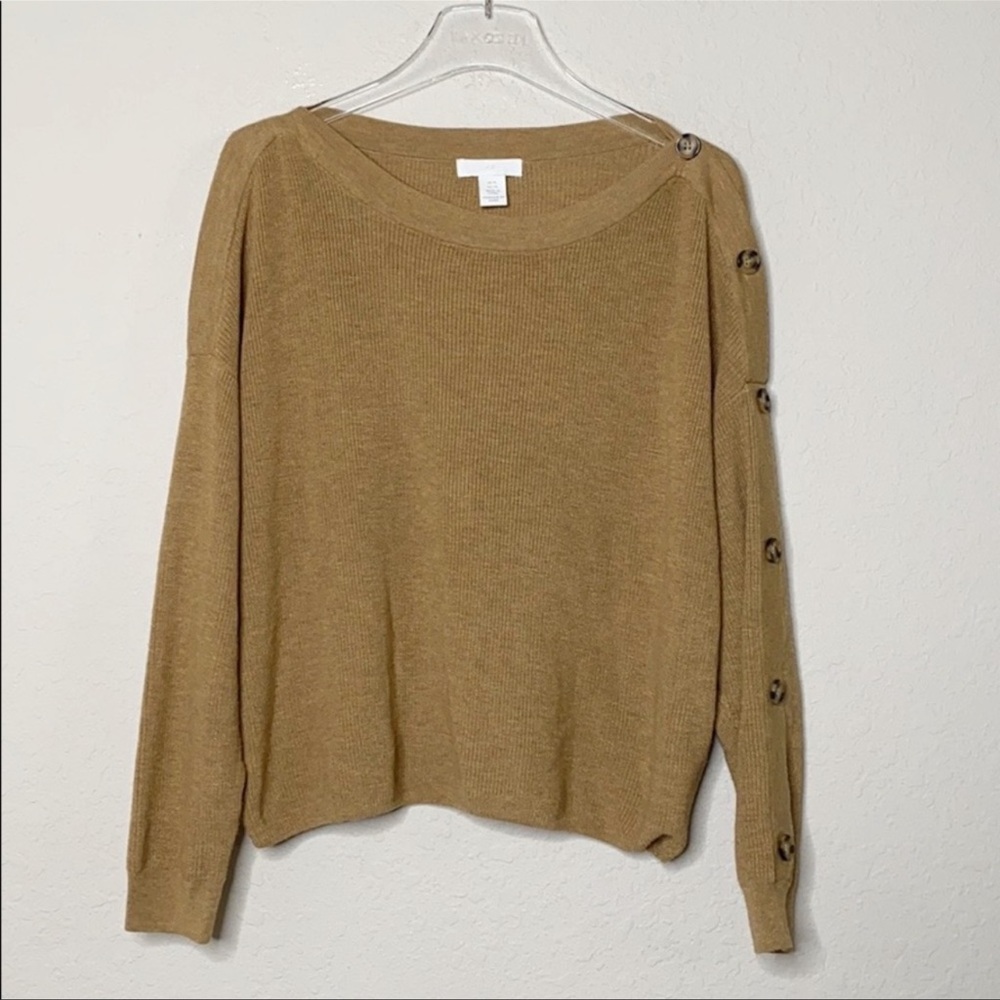 H&M Boatneck Sweater with Button Detail